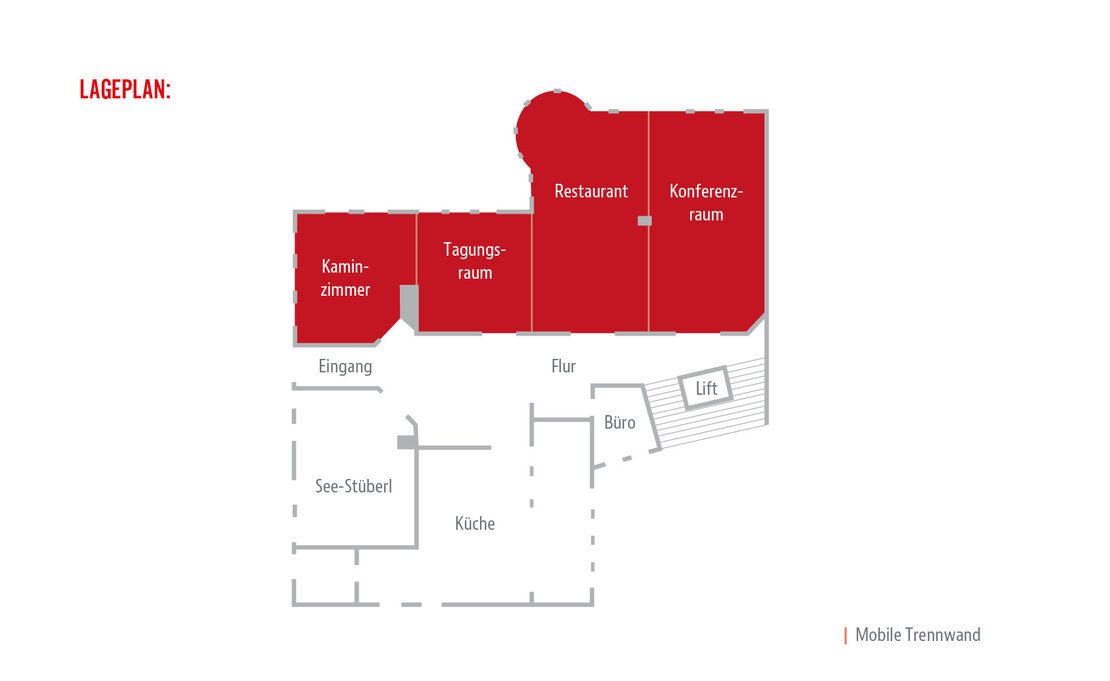 Lageplan Räume Hotel am See