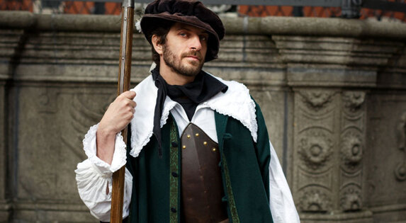 Schauspieler als Nachtwächter