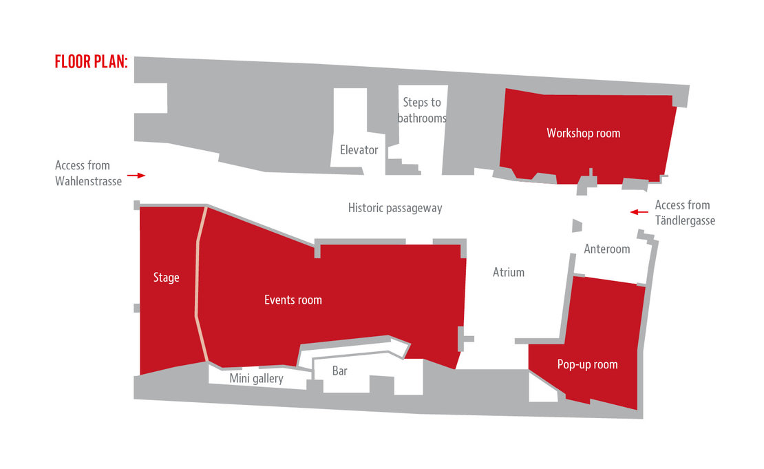 Lageplan Räume Degginger in Englisch