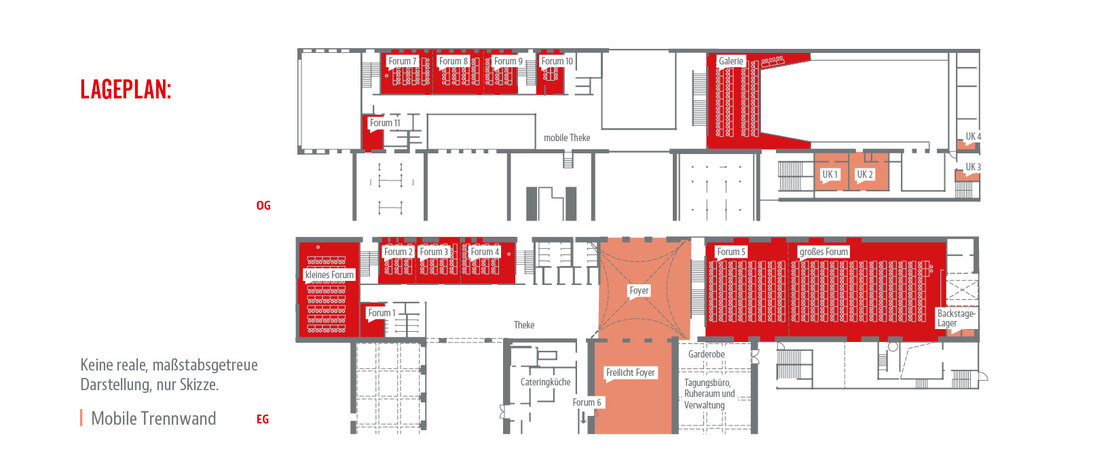 Lageplan Räume marinaforum