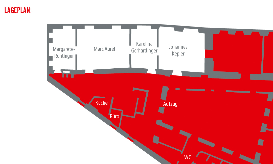 Lageplan Räumlichkeiten Altstadthotel Arch